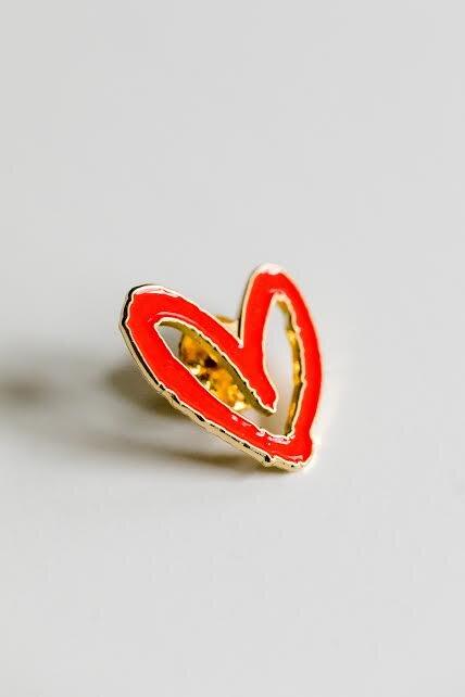 Imperfect Heart Pin