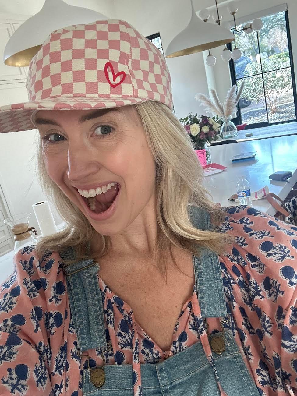 Live What You Love Checkered Hat (Adult)