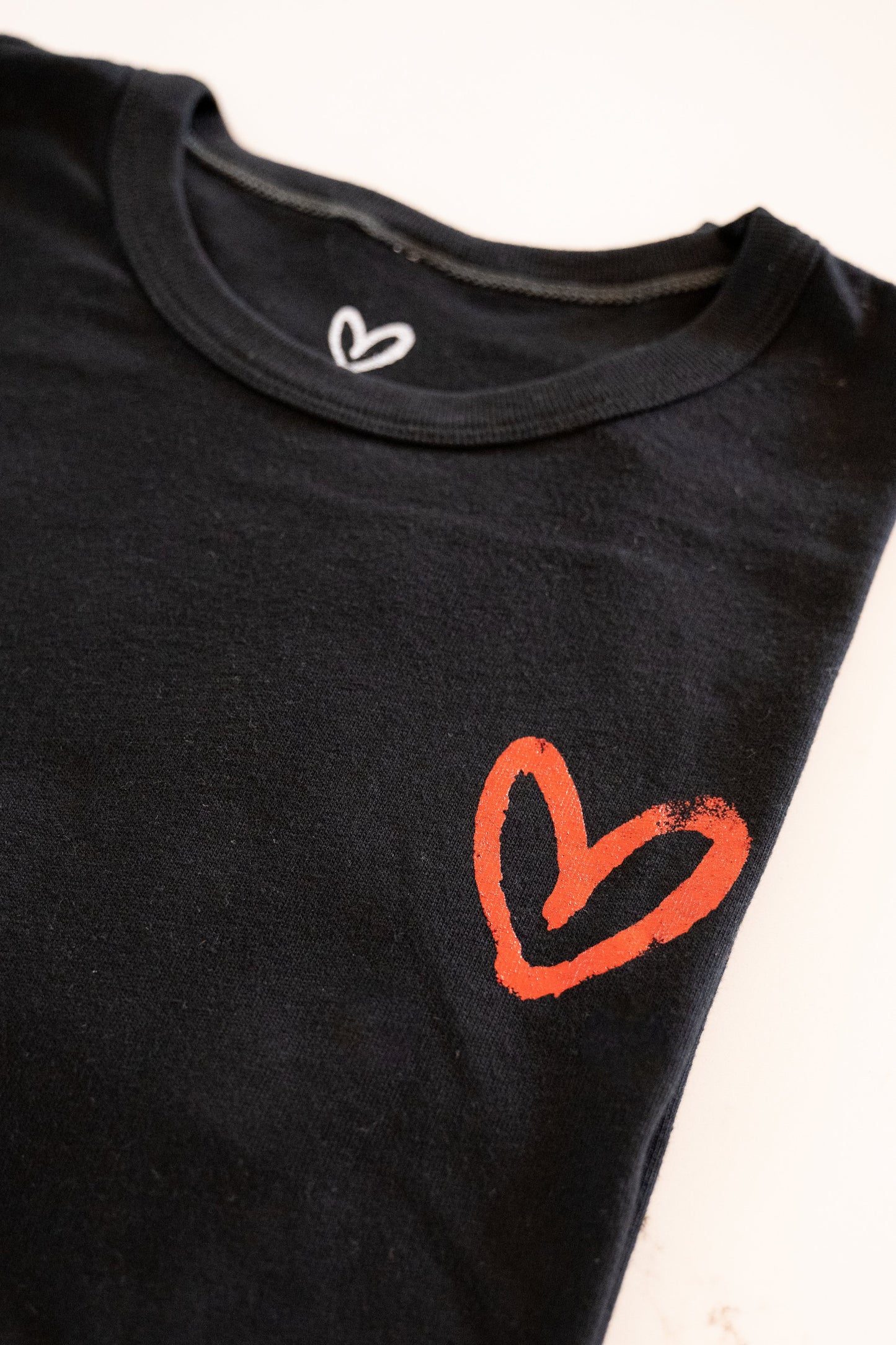 Imperfect Heart Tee - Black/Red FINAL SALE