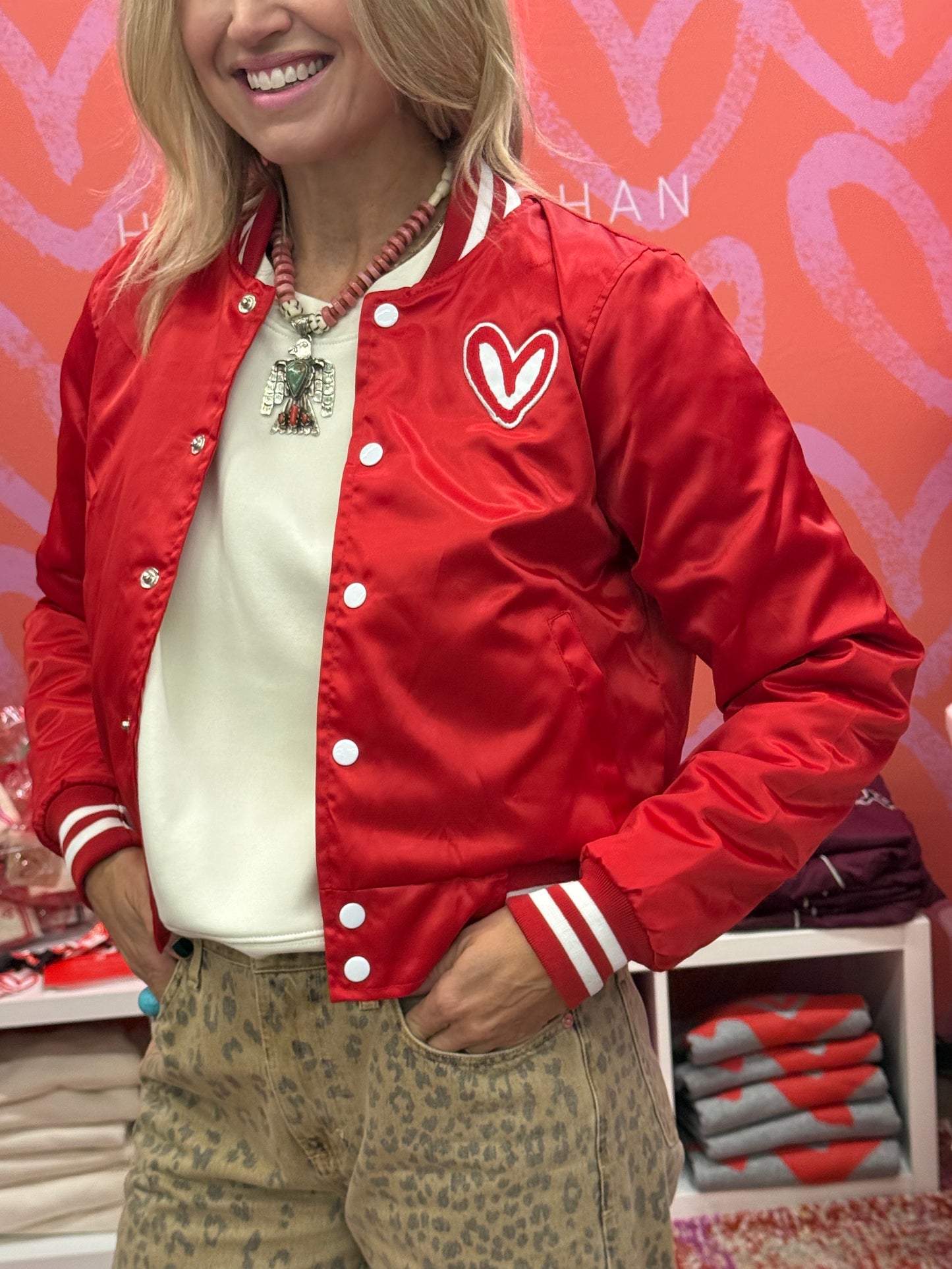 LWYL Cropped Varsity Jacket