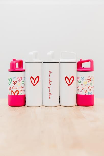 KIDS- Imperfect Heart Wide Mouth Waterbottle