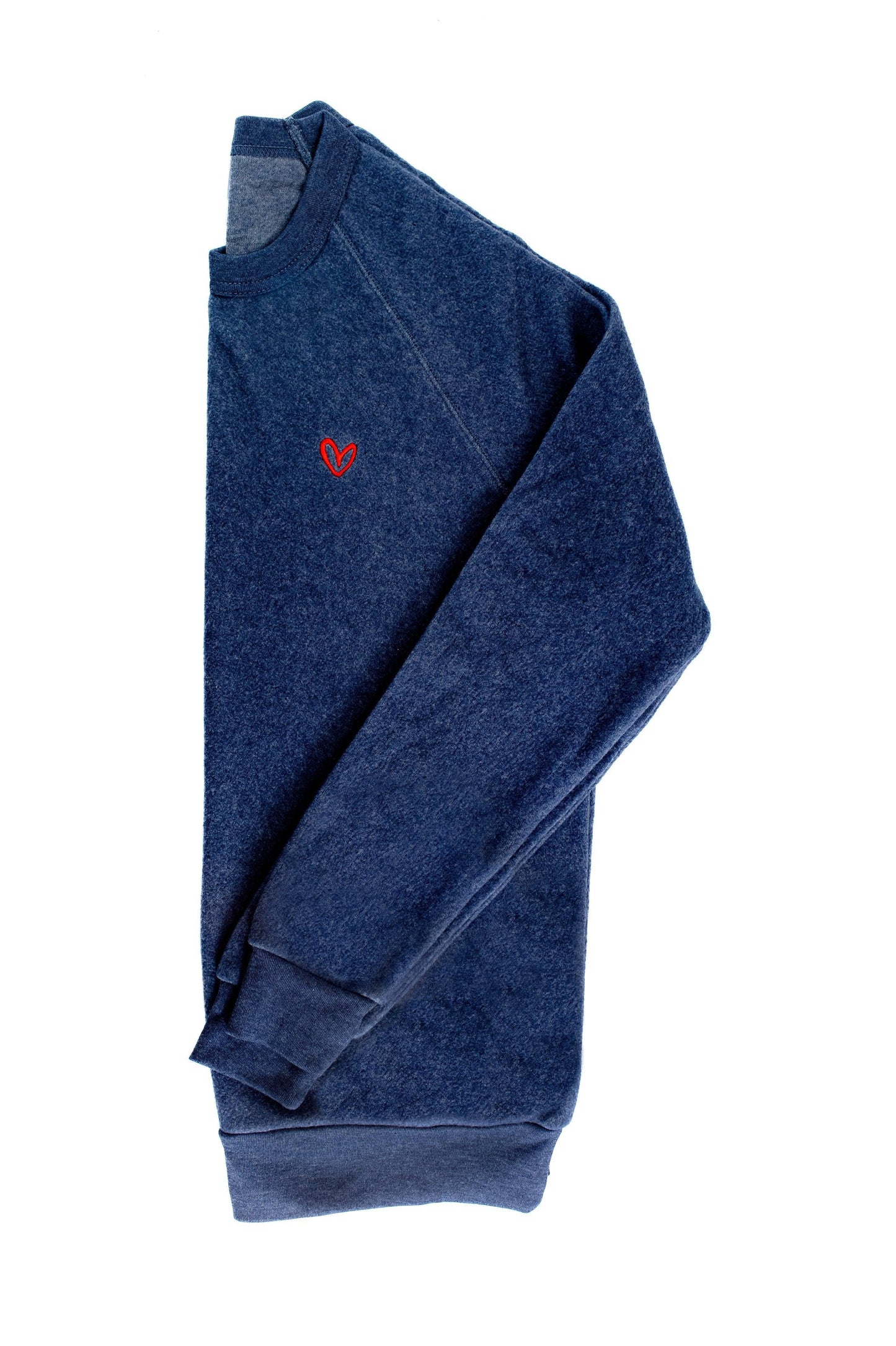 Unisex - 'Inside Out' Cozy Fleece Sweatshirt - Navy