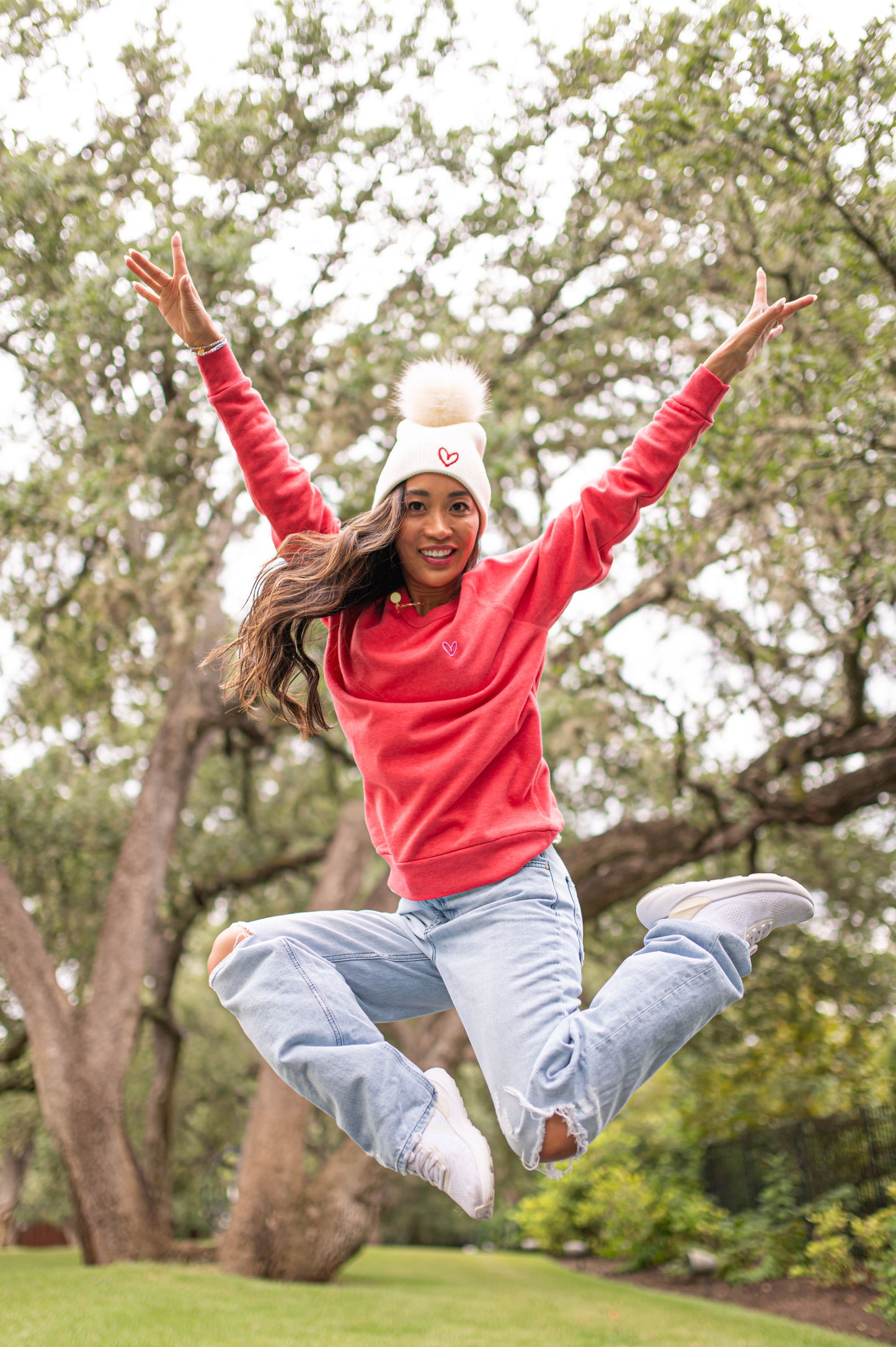 Imperfect Heart Pom Hat