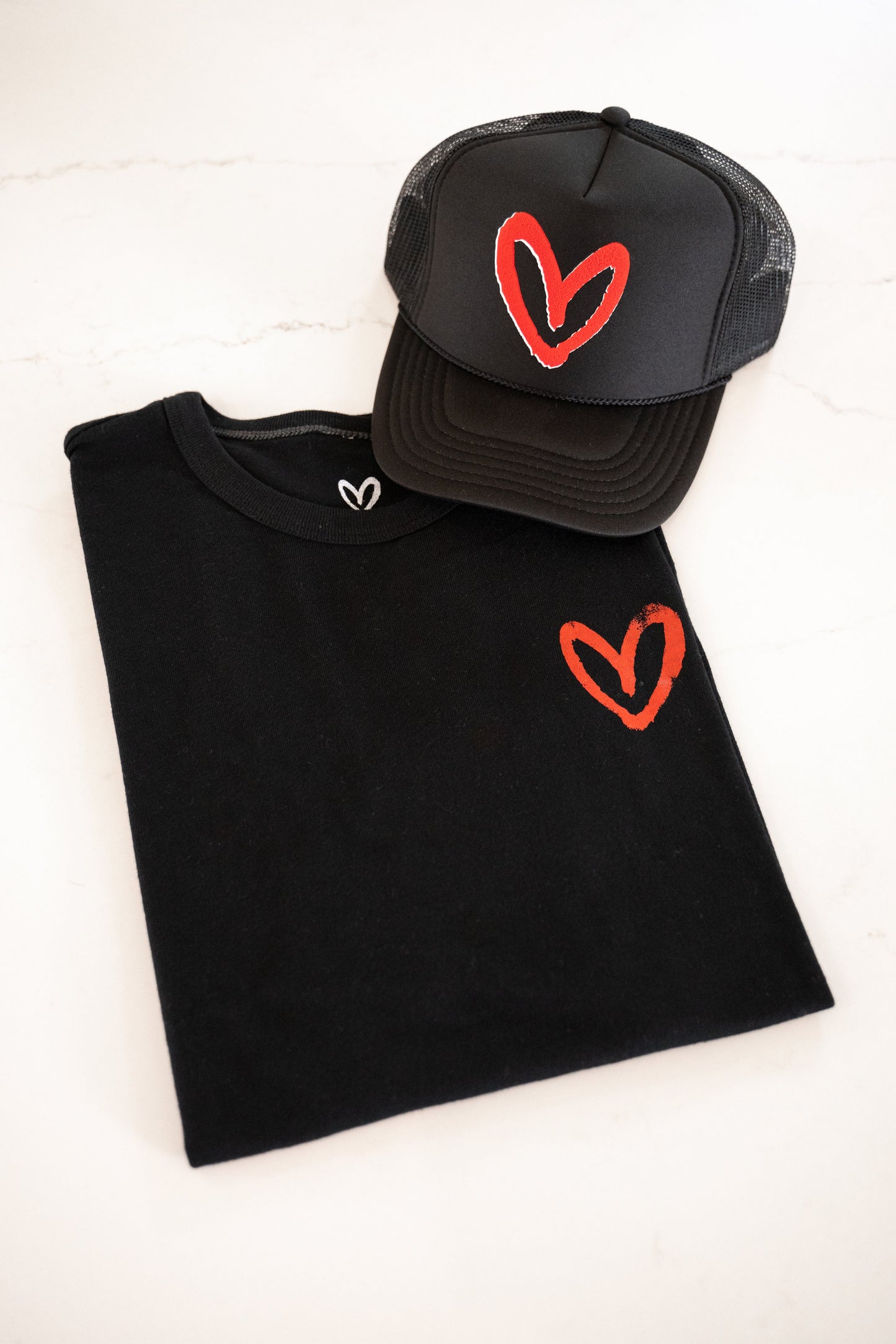 Imperfect Heart Tee - Black/Red FINAL SALE