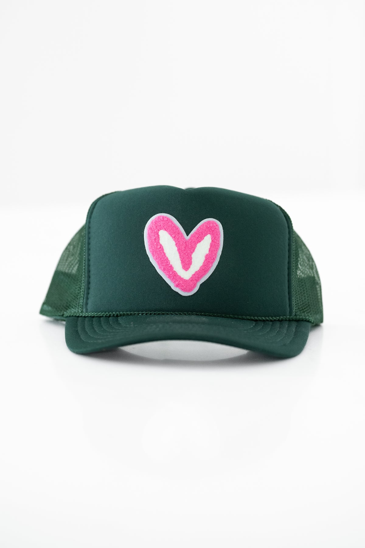 Imperfect Heart Red Trucker Hat Custom Old School Imperfect Heart Trucker Hat – House of Shan main image 2