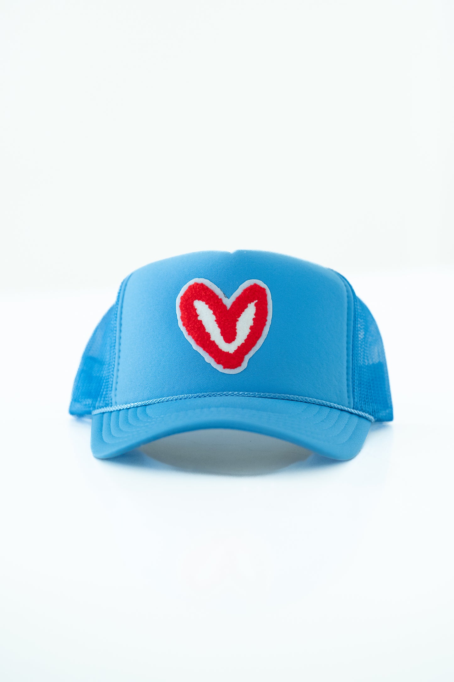 Imperfect Heart 'Patch' Trucker Hats - FUZZY RED PATCH
