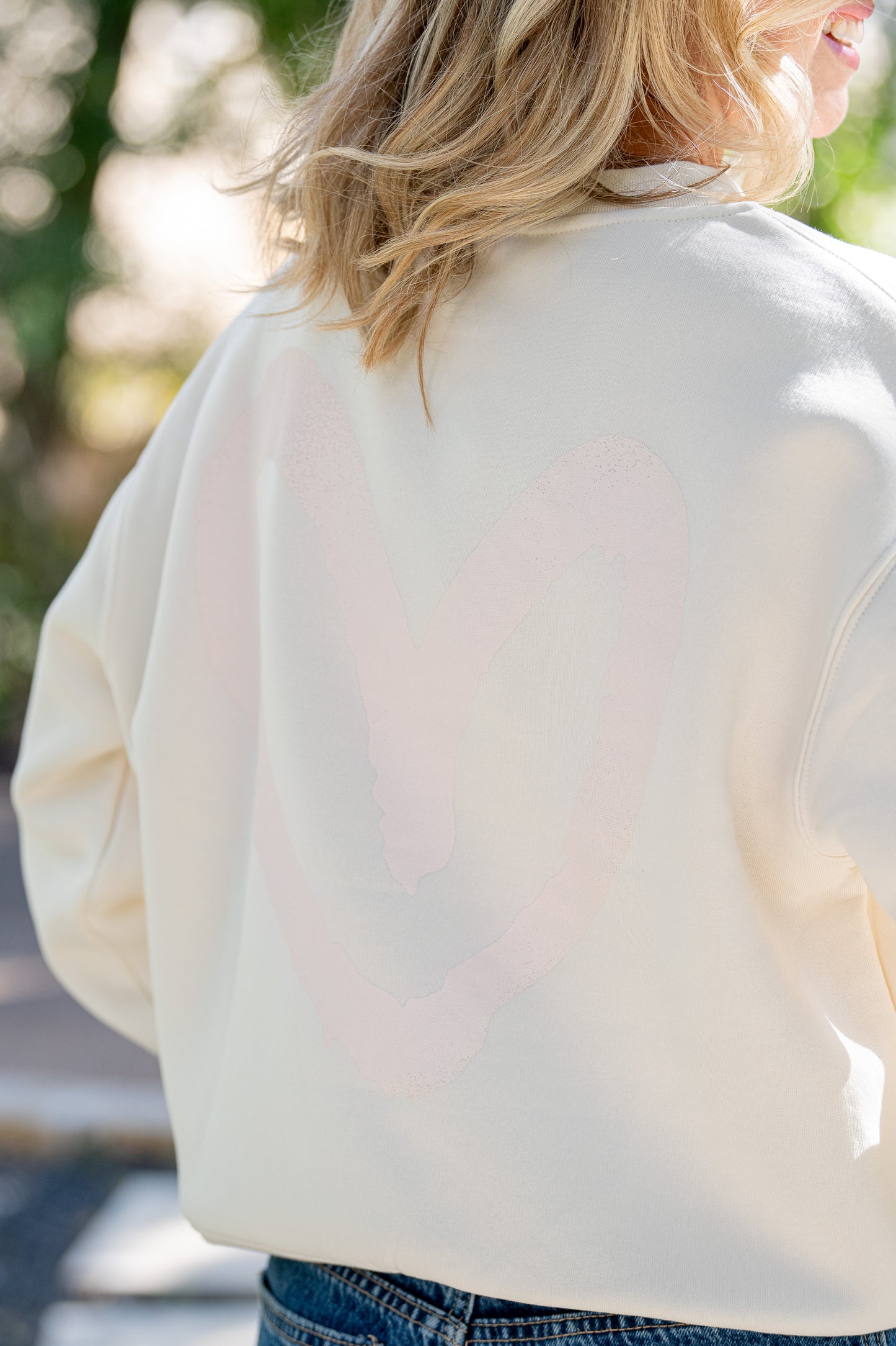 Live What You Love Relaxed Graffiti Crewneck