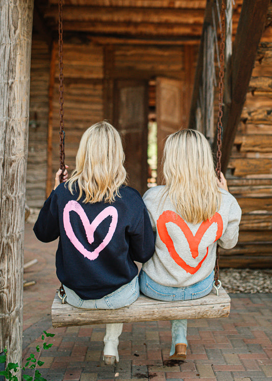 Live What You Love Relaxed Graffiti Crewneck