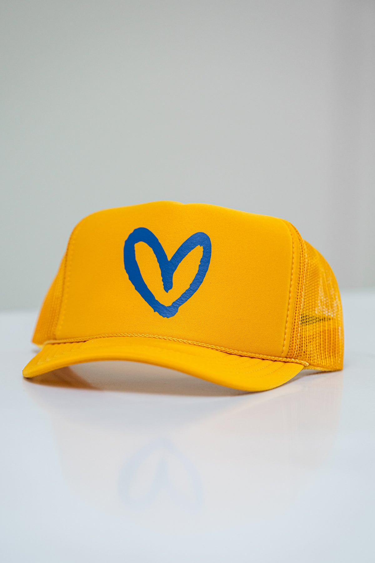 ?Bright Yellow Brim - Super cute ? Unisex? Solid Bright Yellow Reversible Bucket Hat, Unisex Summer  main image 2
