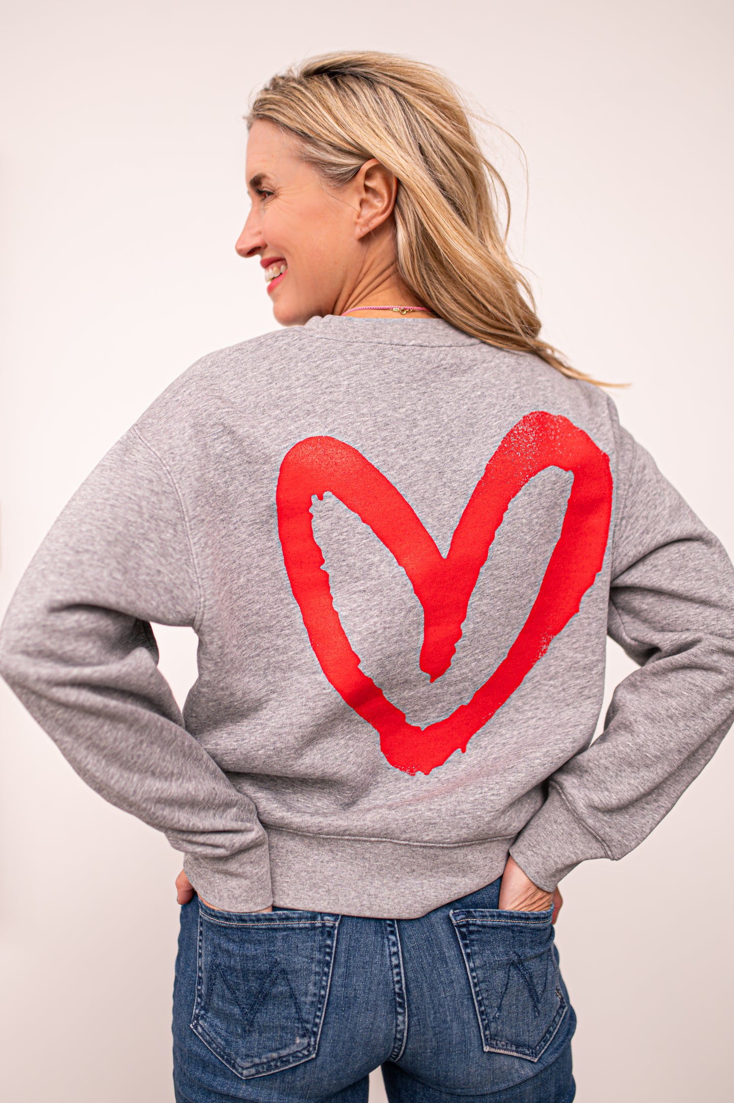 Live What You Love Relaxed Graffiti Crewneck