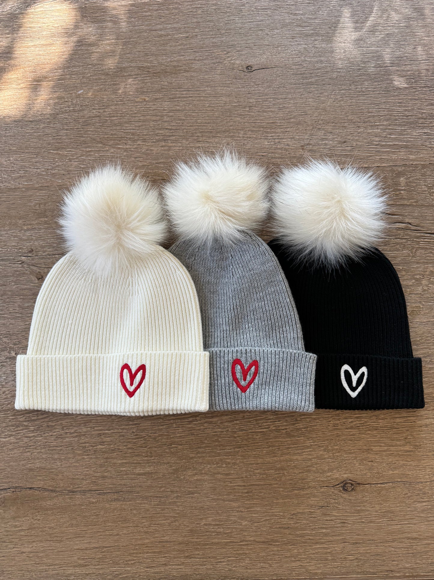 Imperfect Heart Pom Hat