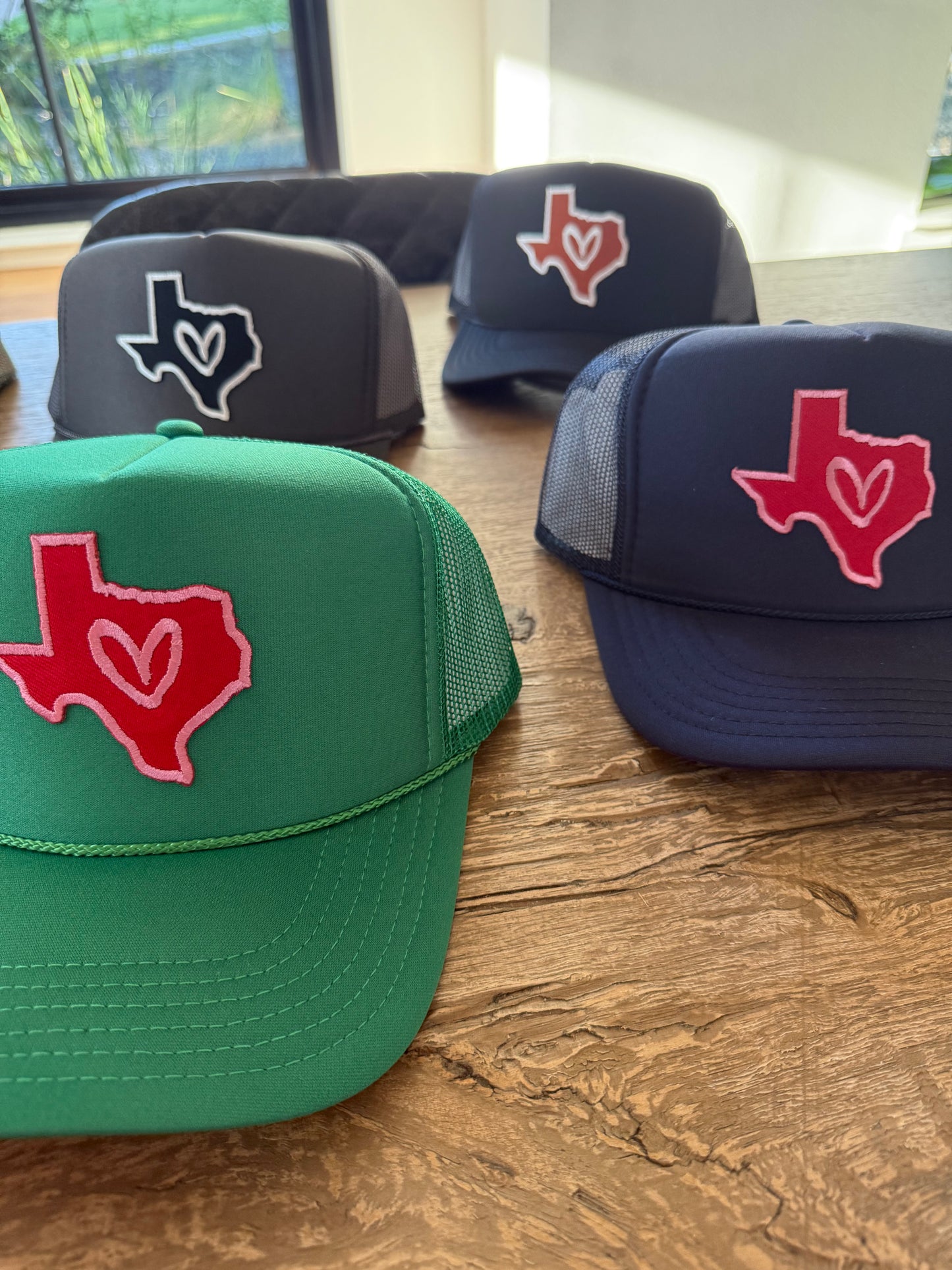 I LOVE TEXAS Patch Hats