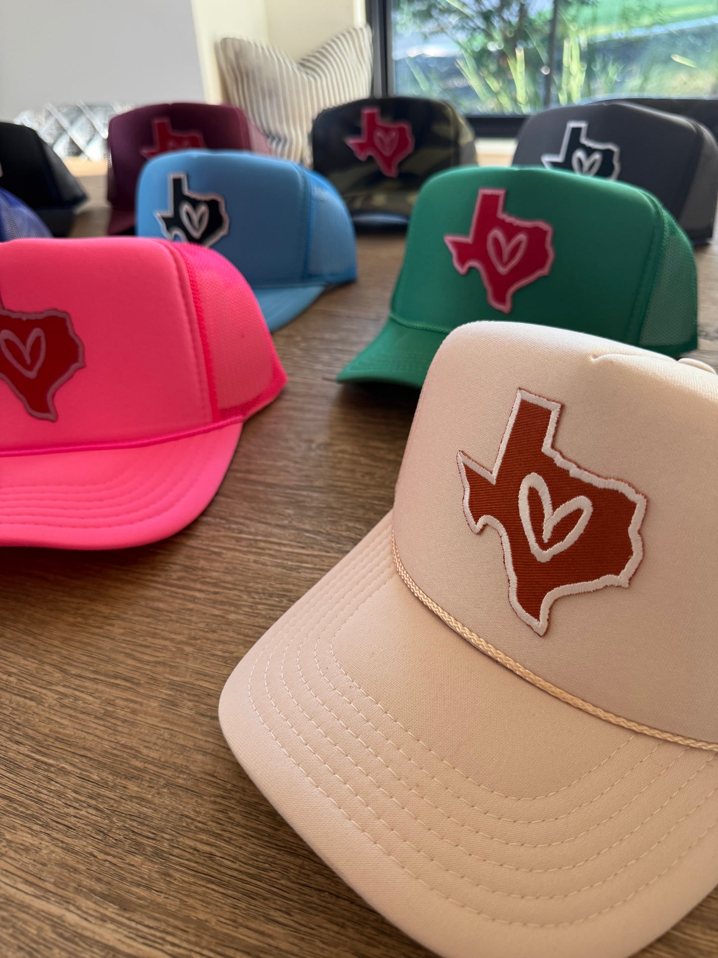I LOVE TEXAS Patch Hats