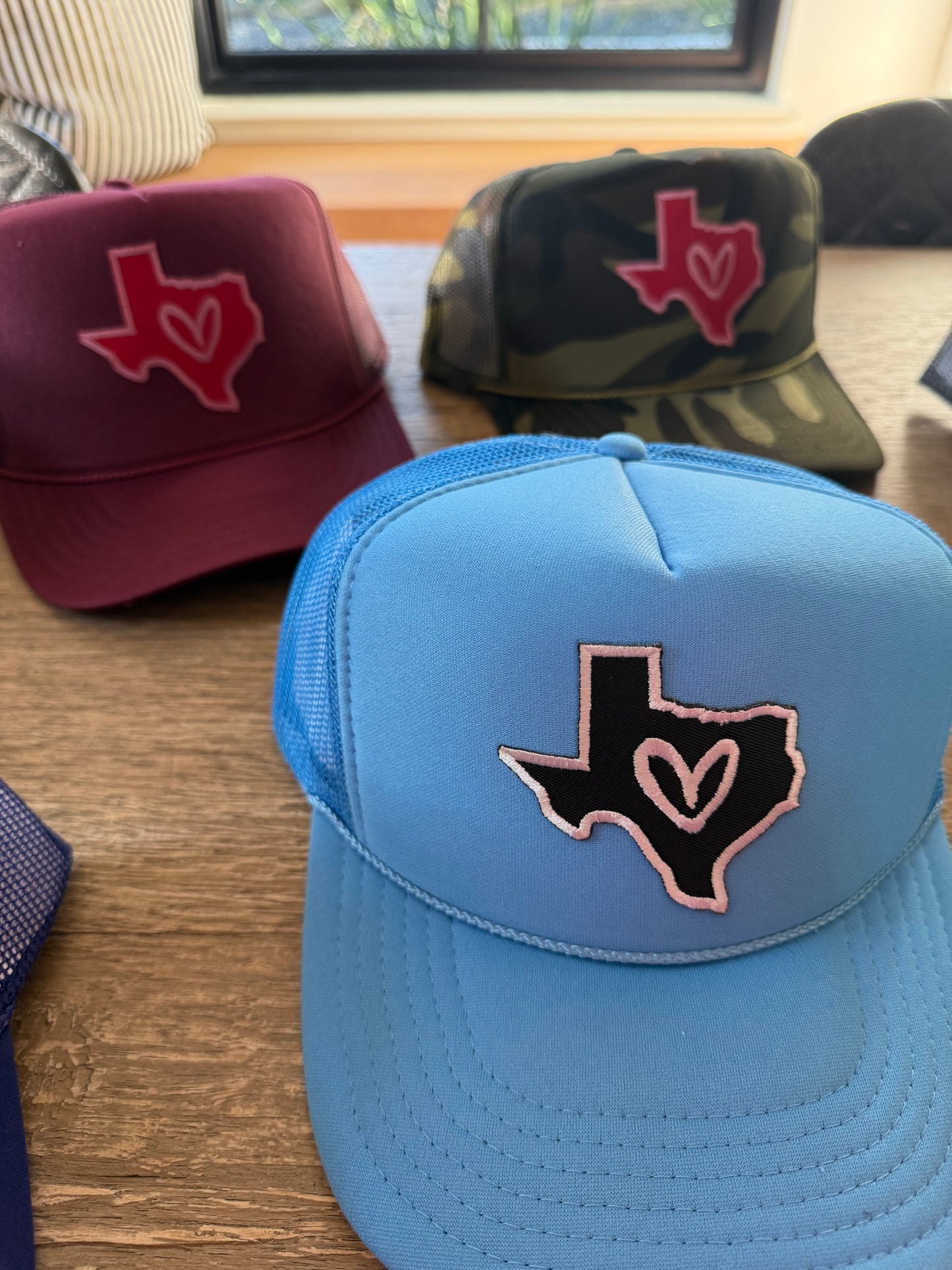 I LOVE TEXAS Patch Hats