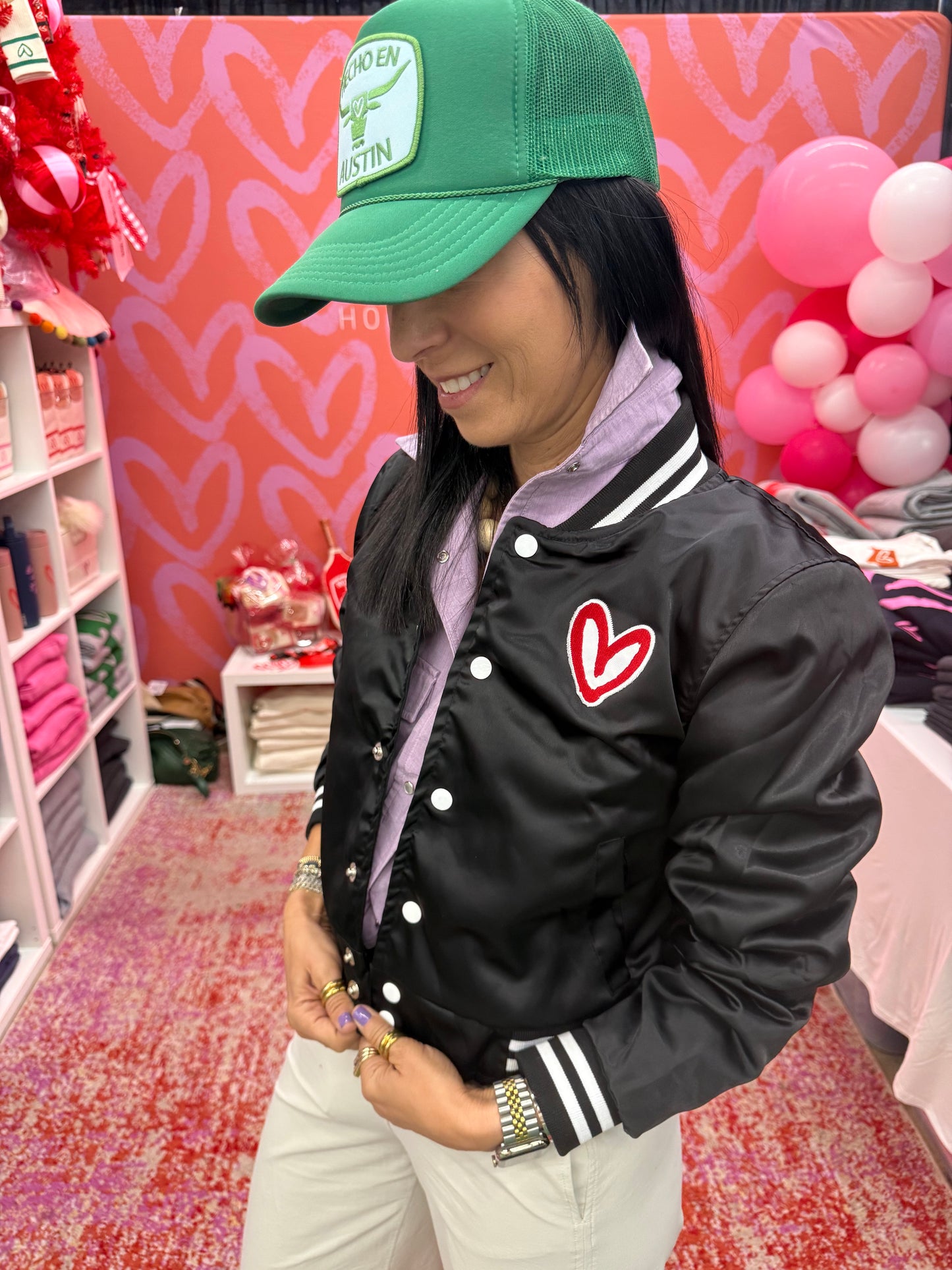 LWYL Cropped Varsity Jacket