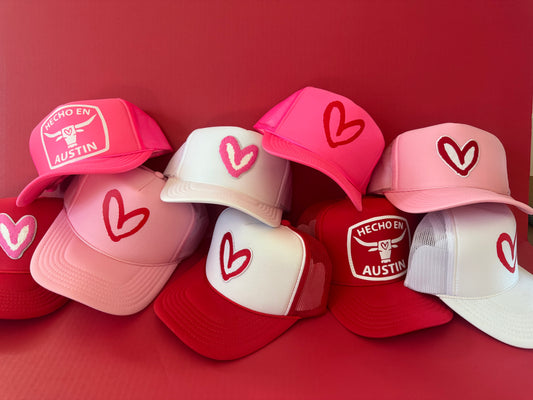 Imperfect Heart Valentine's Trucker Hats