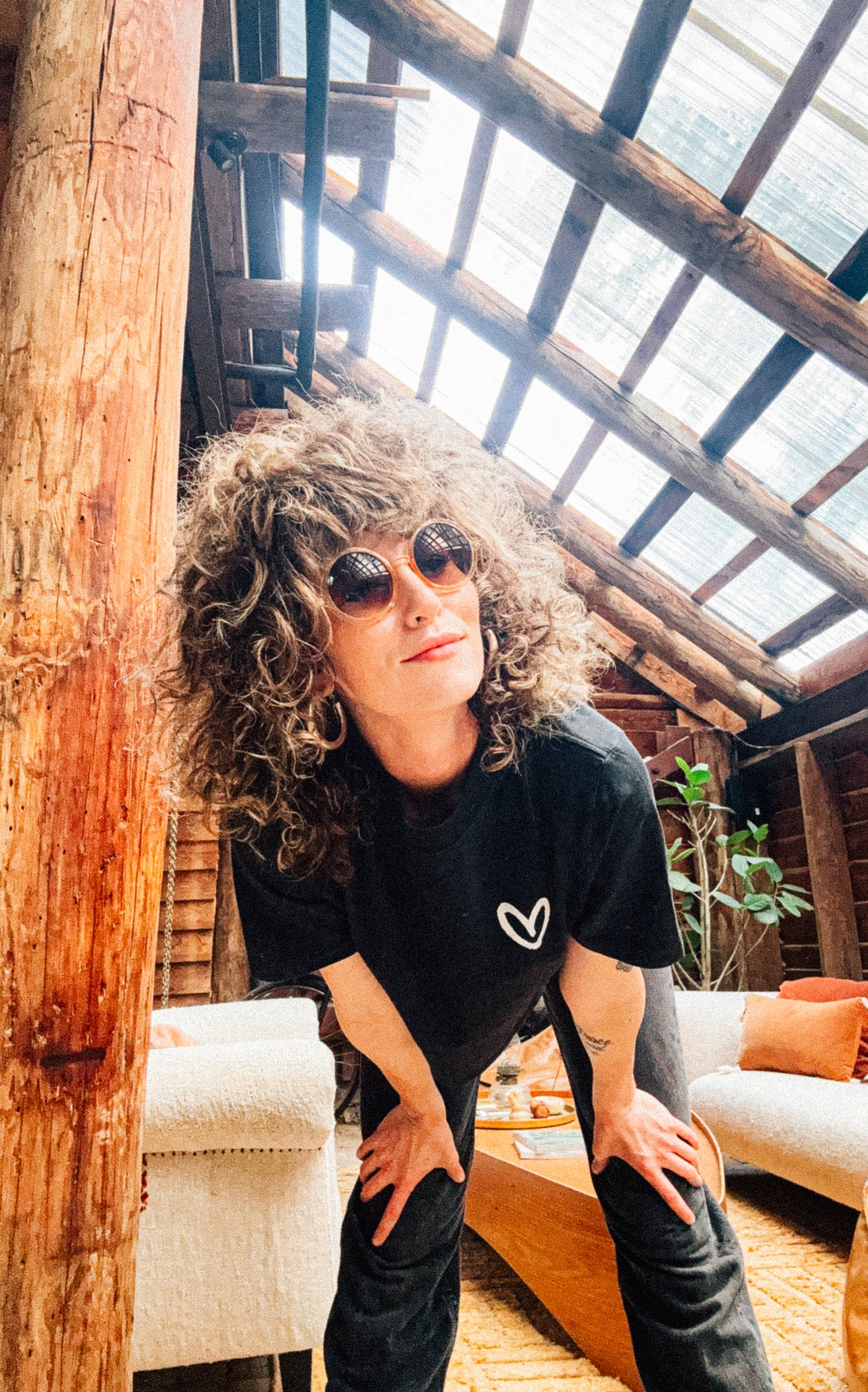 Imperfect Heart Stone Washed Crop Tee