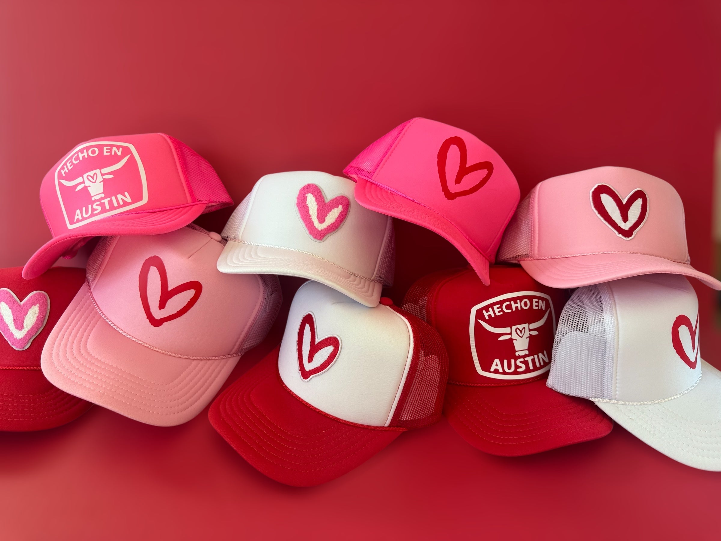 Custom Old School Imperfect Heart Trucker Hat – House of Shan