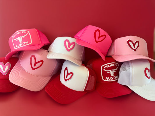 Imperfect Heart Valentine's Trucker Hats