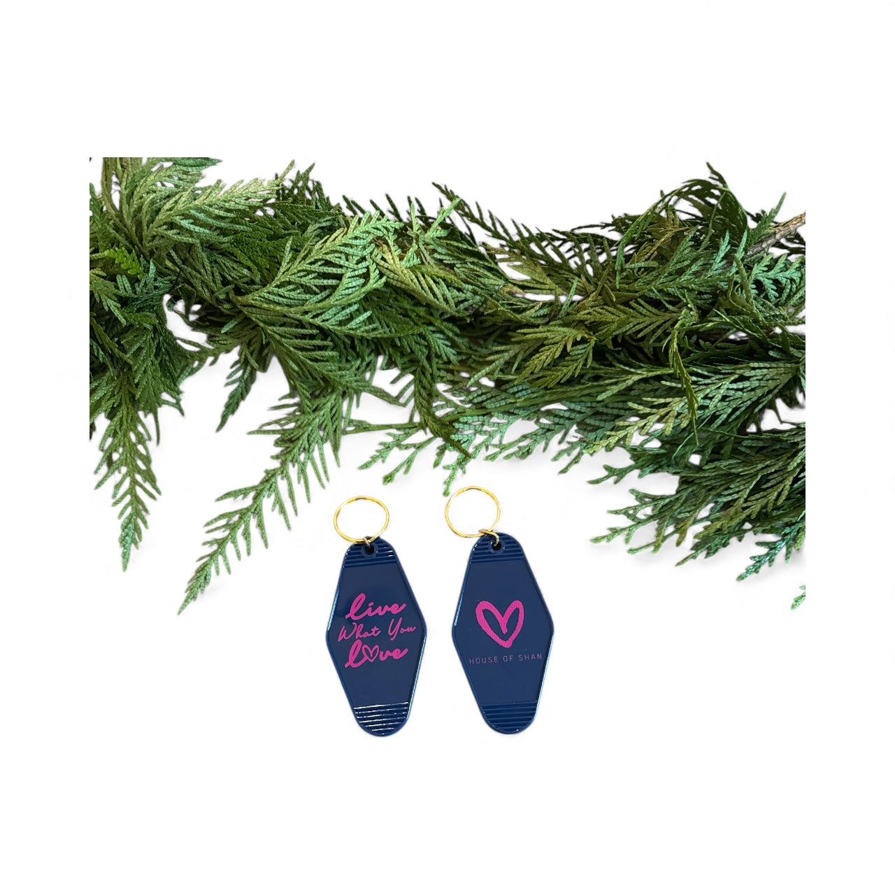 Live What You Love Vintage Hotel Keychain