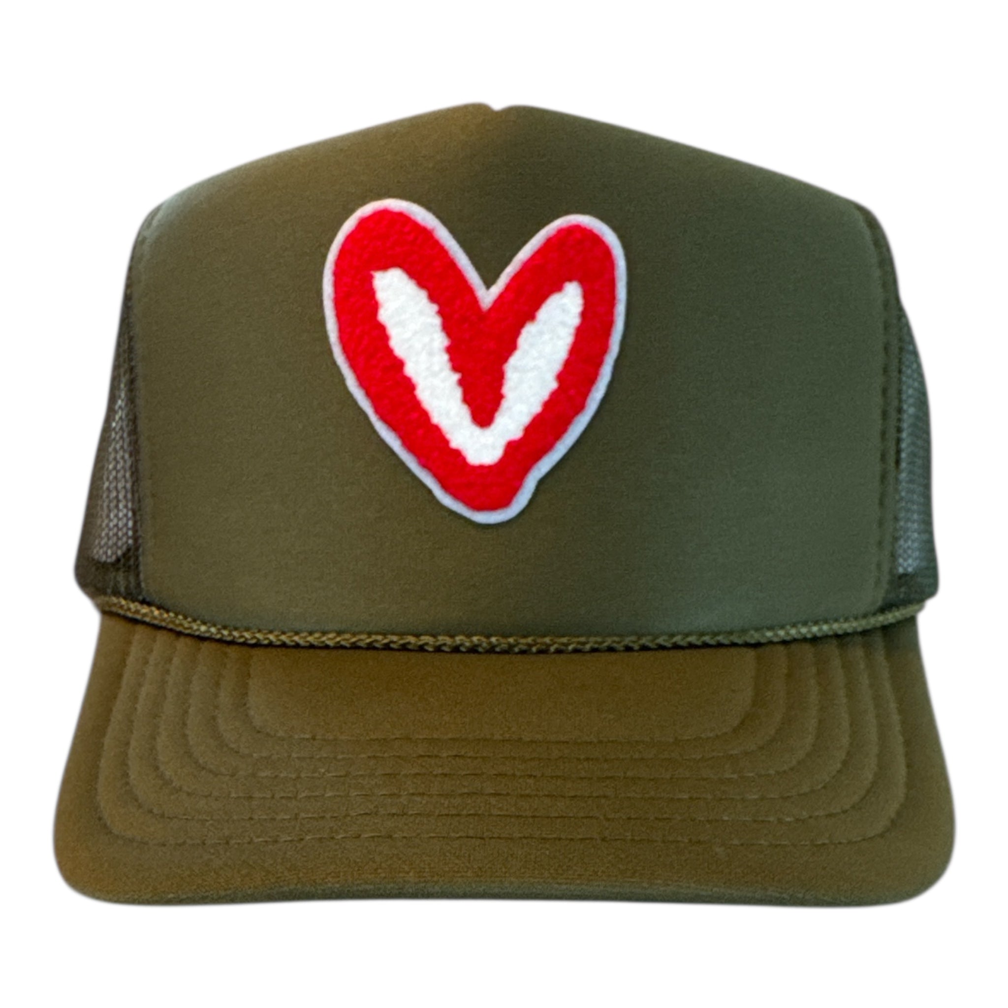 Custom Old School Imperfect Heart Trucker Hat – House of Shan