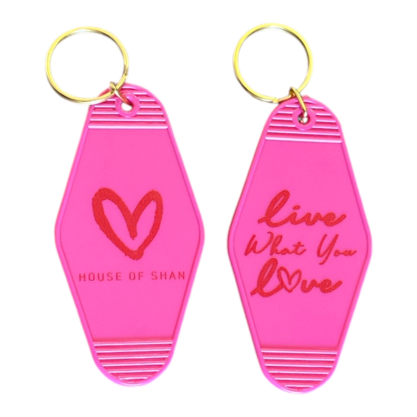 Live What You Love Vintage Hotel Keychain