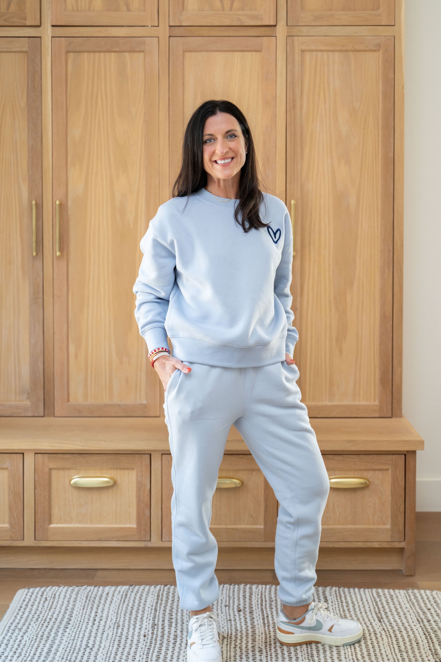 House of Shan Powder Blue Sweat Set